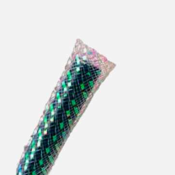 Еластична оплетка Techflex® MYE0.38PC 1 м PET Mylar 0.63 см для внутрішнього дизайну, високий блиск
