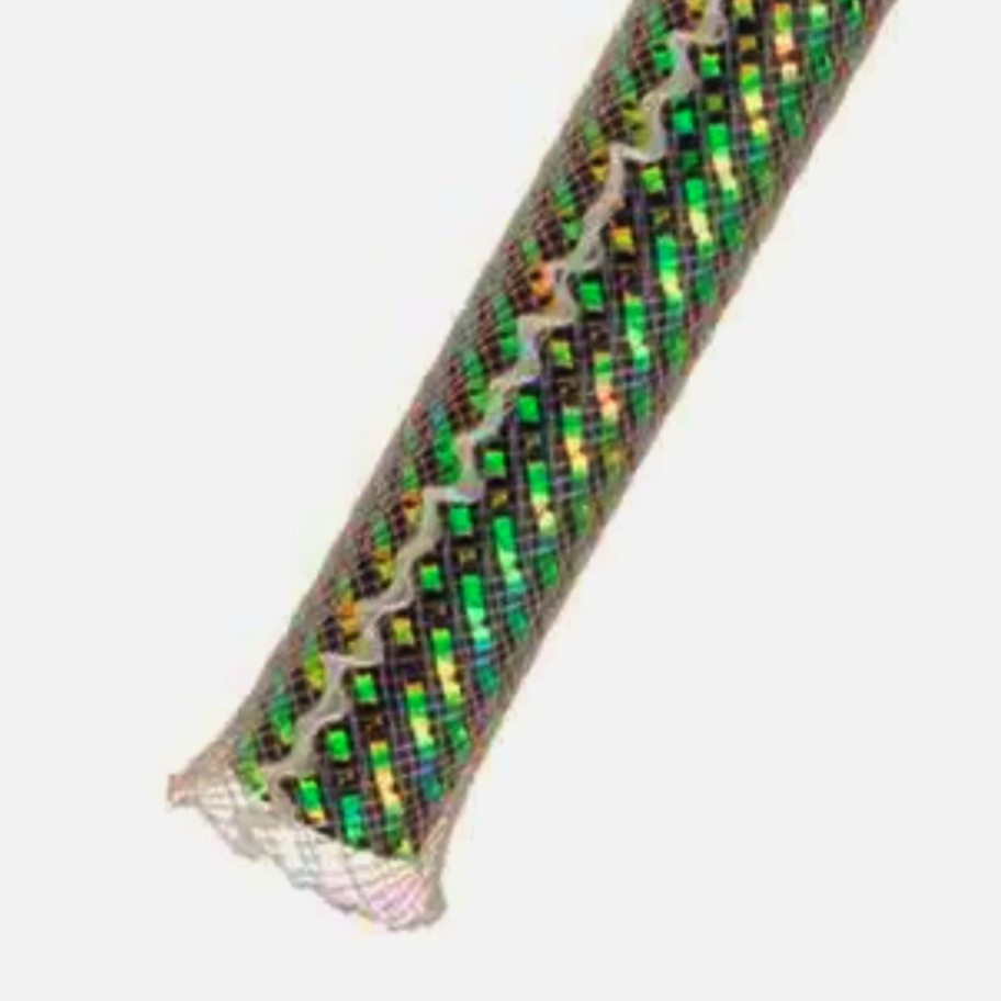 Еластична оплетка Techflex® MYE0.38PC 1 м PET Mylar 0.63 см для внутрішнього дизайну, високий блиск