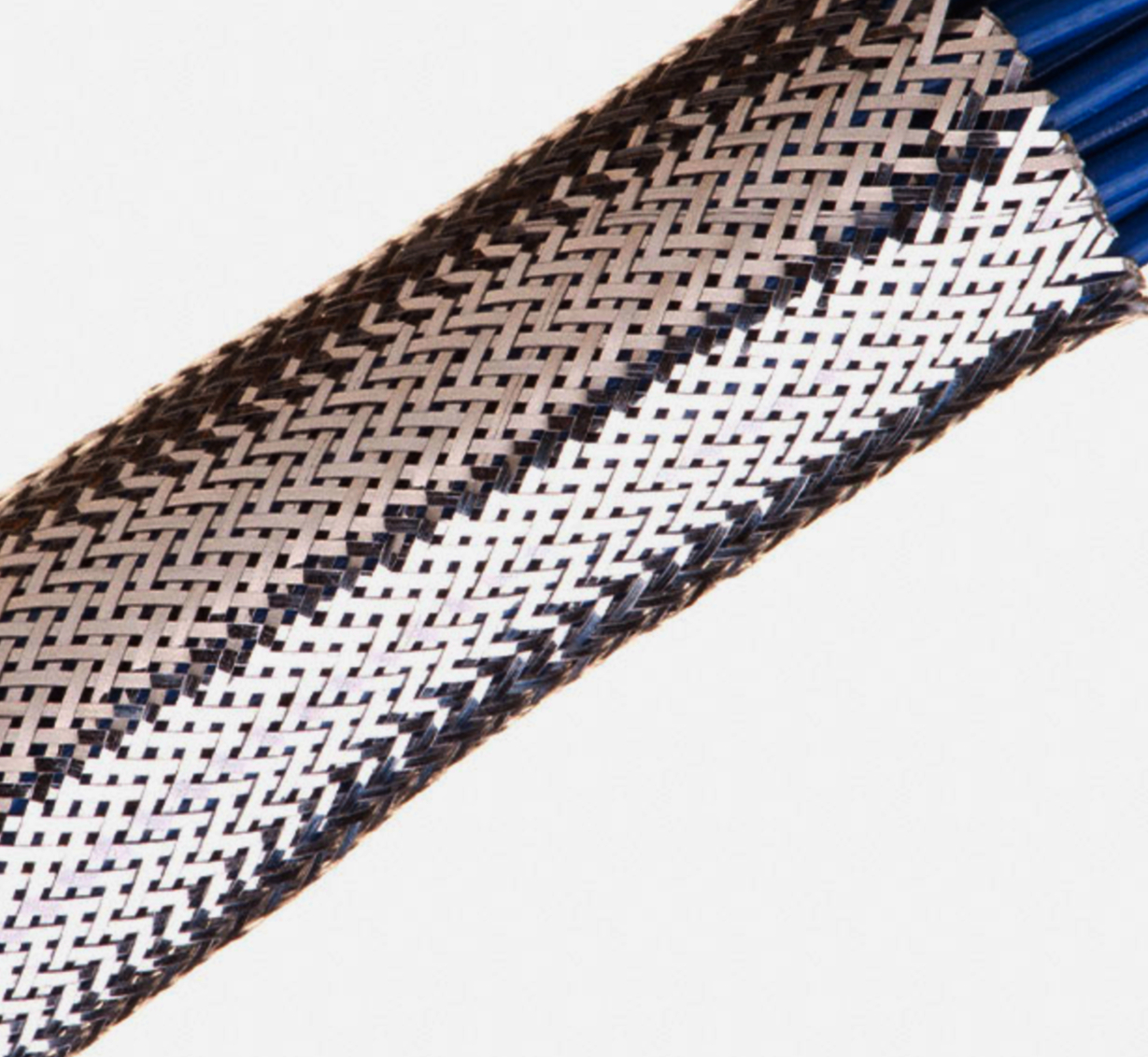 Оплітка TECHFLEX Chrome XC 0.79 см срібляста для кабелів і шлангів, 1 м, плетений рукав