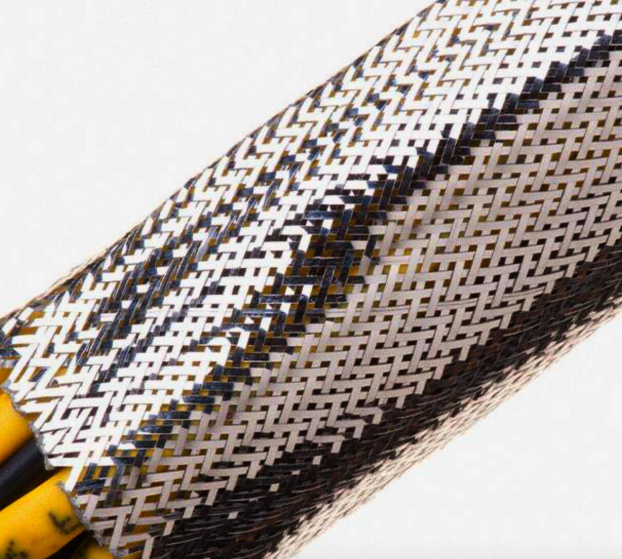 Гнучка обплетка TECHFLEX Chrome XC 1 метр для проводів, срібляста, металевий ефект