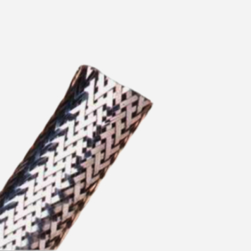 Гнучка обплетка TECHFLEX Chrome XC 1 метр для проводів, срібляста, металевий ефект