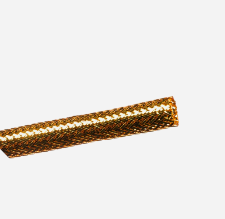 Кабельна оплетка TECHFLEX X-tra Chrome XC 1 м Ø 7.9 мм Хром/Золото - Топ Якість!