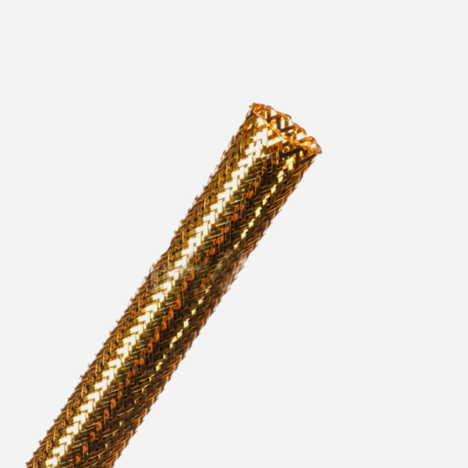 Кабельна оплетка TECHFLEX X-tra Chrome XC 1 м Ø 7.9 мм Хром/Золото - Топ Якість!