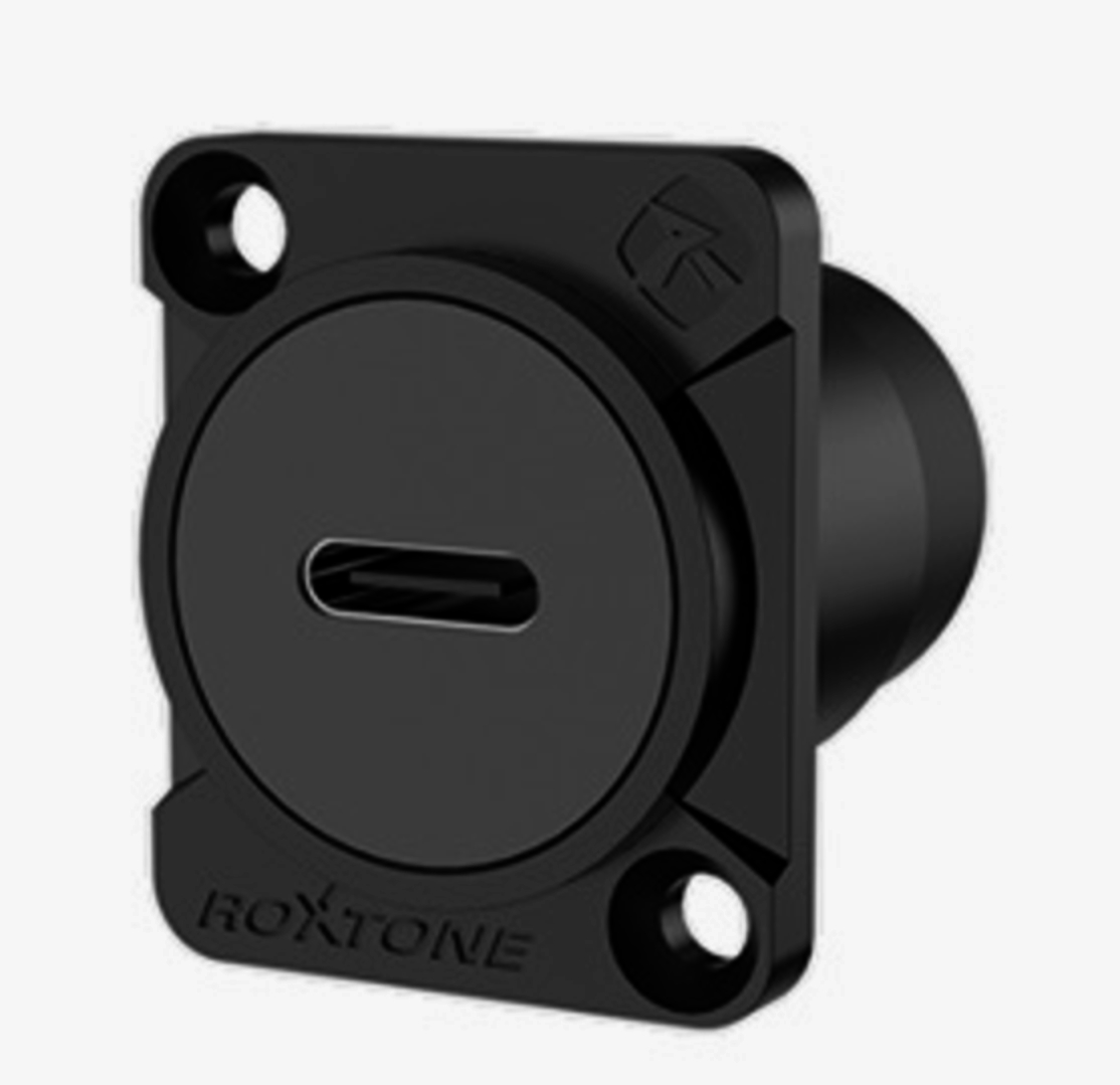 USB-C адаптер I-Taki B1018, гніздо-гніздо D-формат, метал, чорний, 1 м, для зapos;єднання Type-C