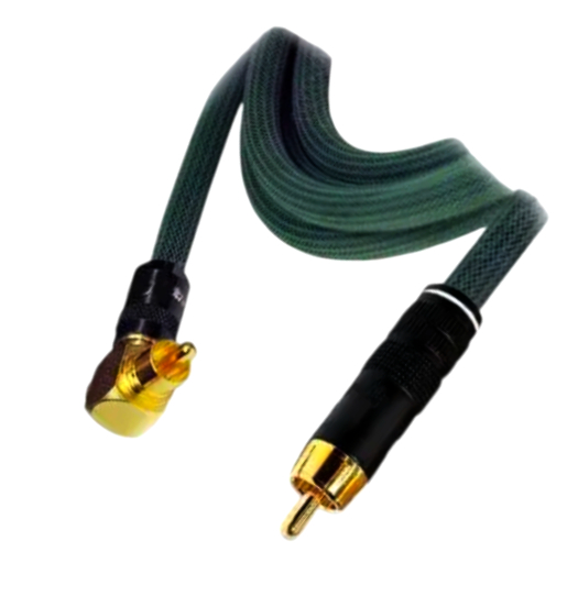 Акустичний кабель REFERENCE RCA-RCA кутовий 10 м для сабвуфера і радіомікрофонів