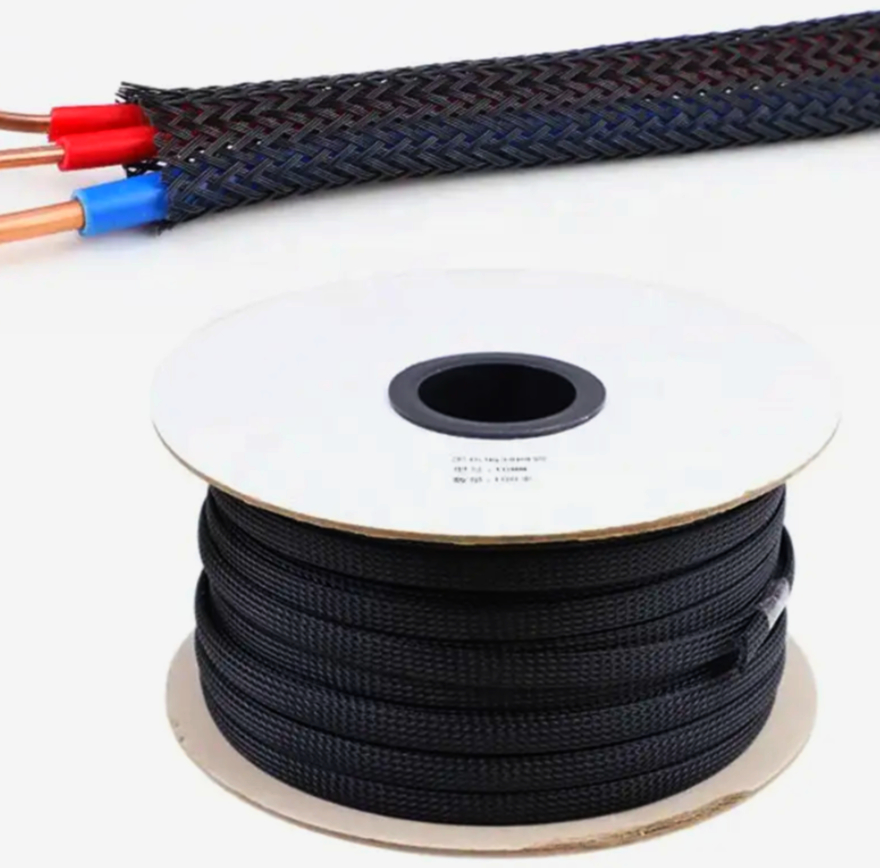 Кабельна оплетка Techflex 1 м, PET 12.7 мм, захист проводів, розтяжка 6.3-19.0 мм, чорна