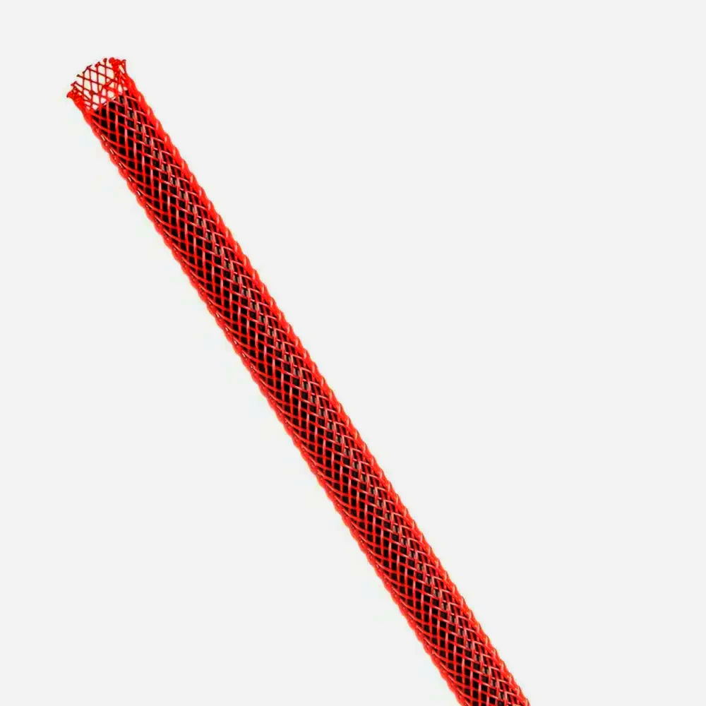 Кабельна оплетка TECHFLEX 0.32 см, 1 м, червона, растяжка 2.3-6.3 мм, захист проводів