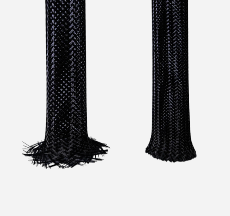 Кабельна оплетка Techflex CleanCut 3,81 мм, 1 м, чорна, тройне плетення для швидкої інсталяції