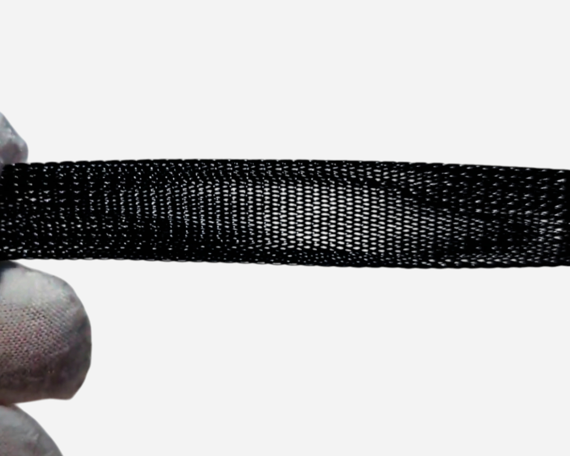 Кабельна оплетка Techflex 1 м, кругла 0.95 см, сверхеластична, чорна, розтяжка 4.76-25.4 мм