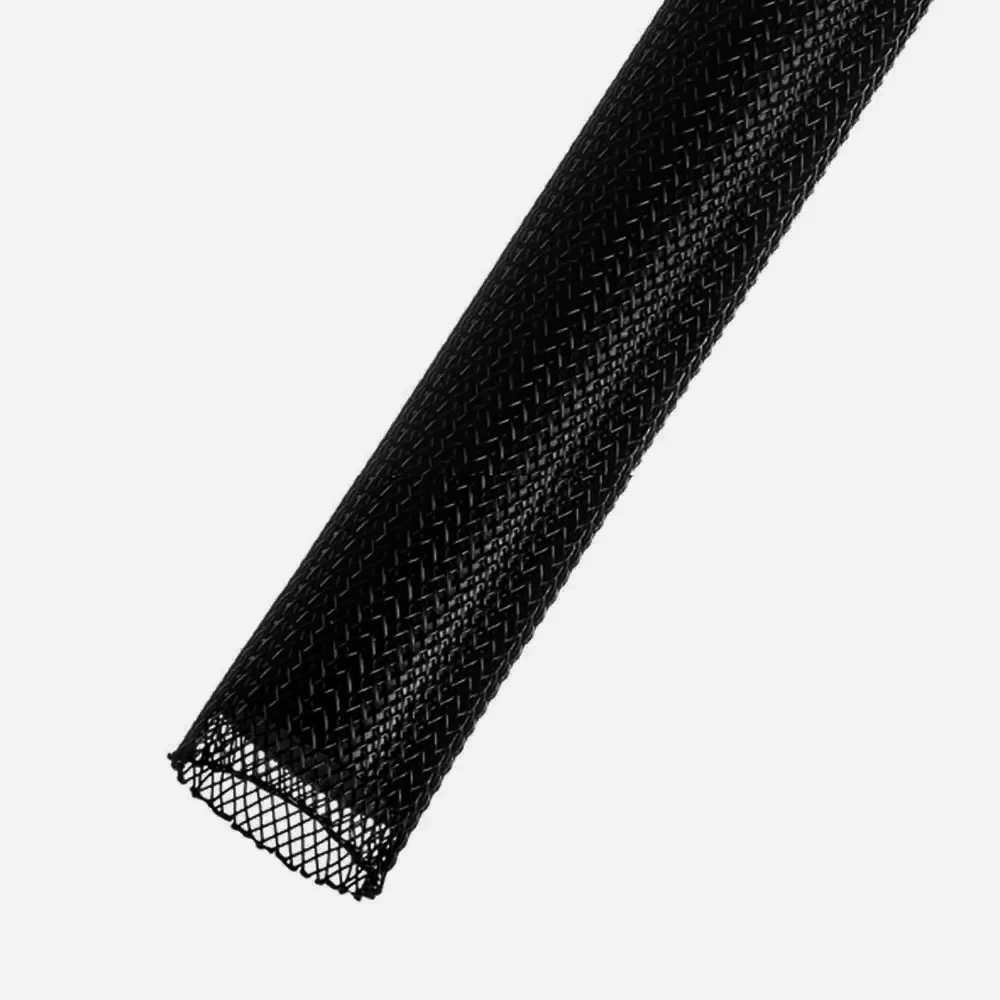 Кабельна оплетка Techflex 1 м чорна сверхеластична 4.76-25.4 мм плетена 0.95 см США