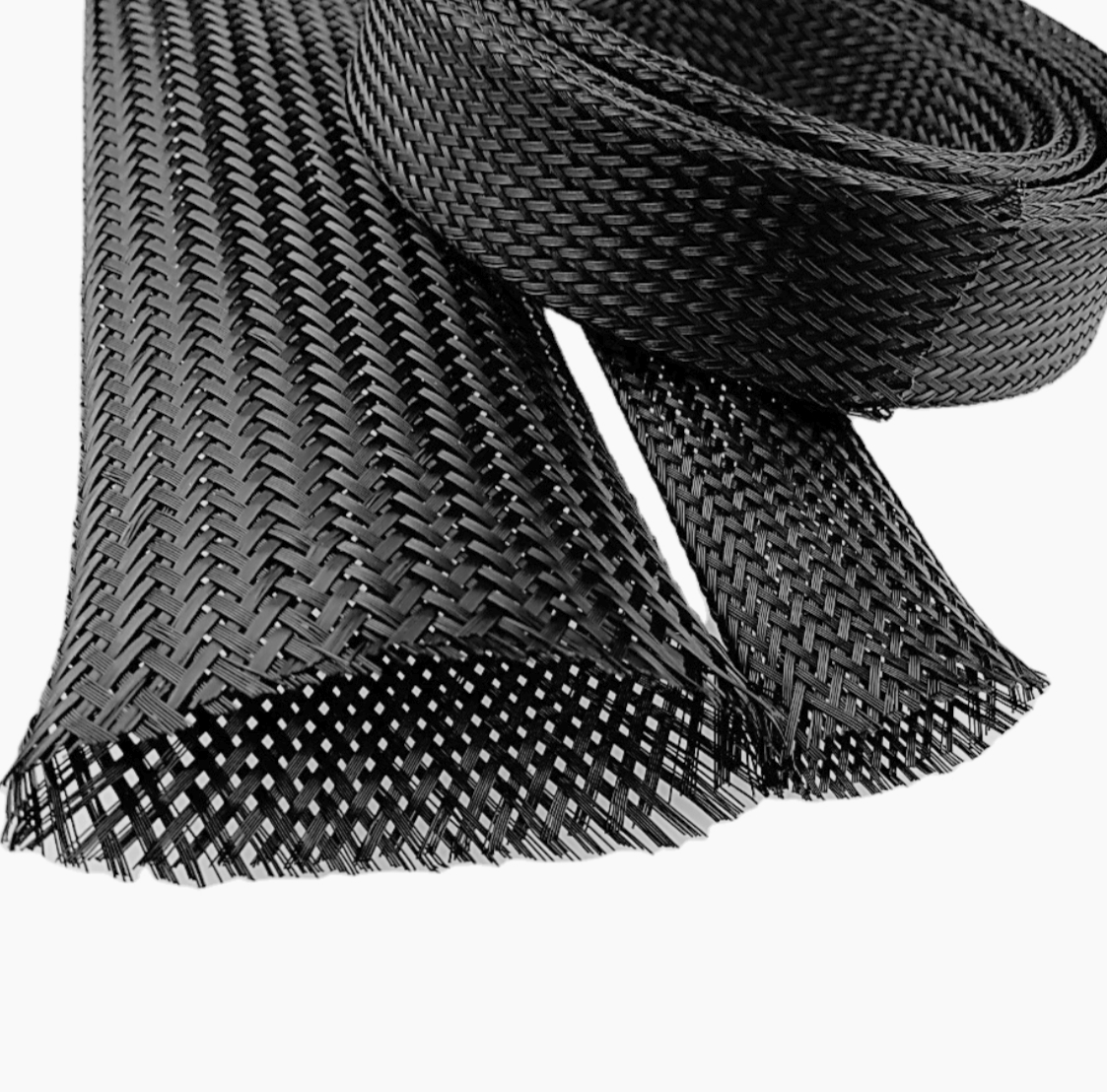 Оплетка для проводів PET чорна 22 мм, 30 м, поліестрова, захист кабелів, топове якість