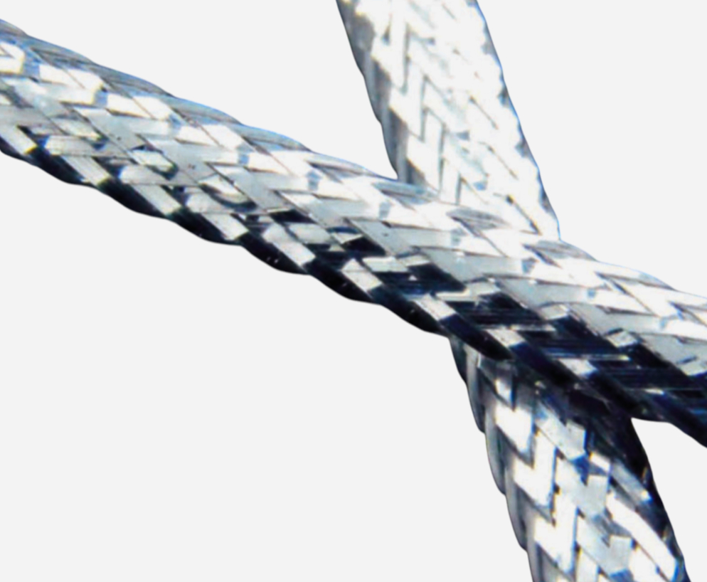 Оплетка JDD TECH MCR-012 12 мм, імітація металу, гнучка розтяжка 10–16 мм, 1 м