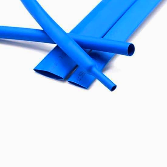 Термосадочні трубки JDD Tech 2:1, 1м, сині, ізоляція проводів, вогнестійкі, оригінал