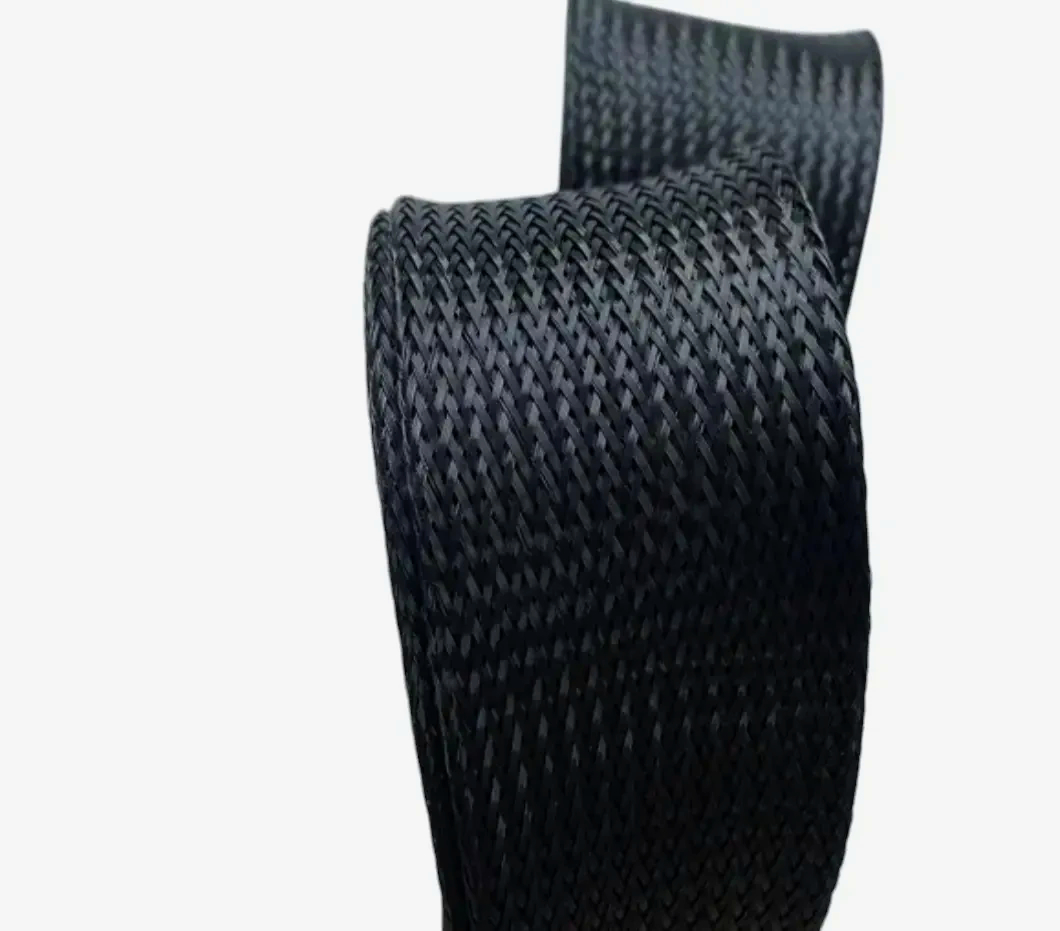 Оплётка Techflex PET 25.4 мм чорна 1 м, гнучка розтяжка 15.9-41.3 мм для проводів, оригінал