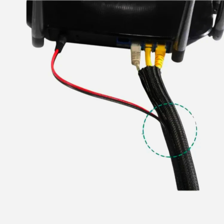 Еластична самозастібка Techflex F6 1 м, діаметр 6.35 мм, зручна оплетка для кабелів