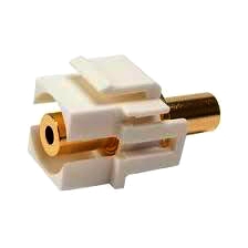 Аудіо адаптер Keystone з подвійним miniJack 3.5 мм для підключення навушників, 24К золото