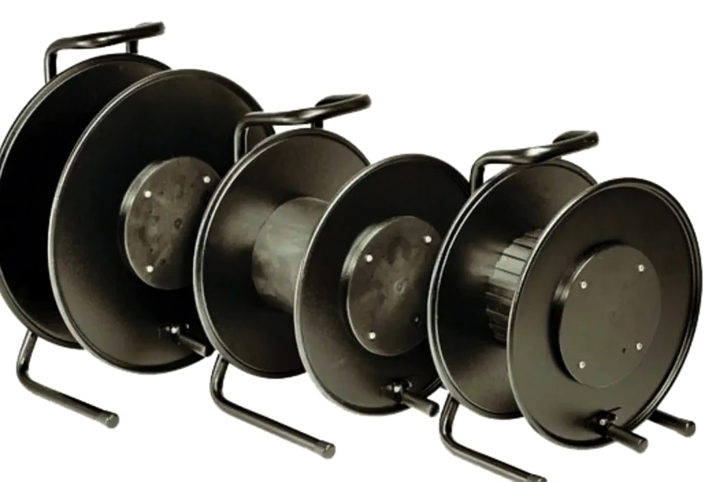 Катушка Schill Ø 300 мм для кабеля з держателем і барабаном Ø 178 мм, метал чорний, 1 шт.