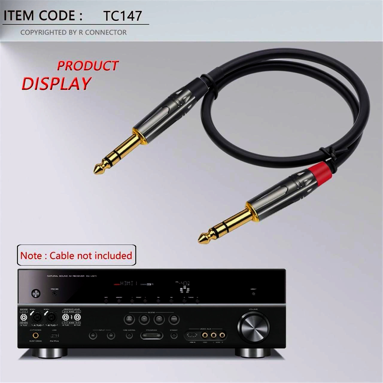 Стерео штекер Jack 3.5 мм I-Taki матовий темний нікель TC186-B для аудіопристроїв