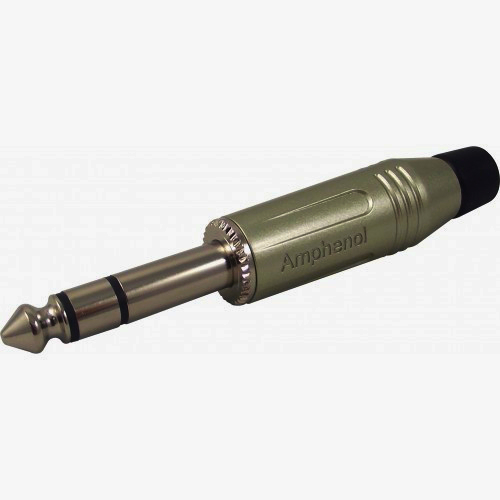 Amphenol Jack 6.3 мм стерео 3-контактний никельований штекер, серія М, Австралія