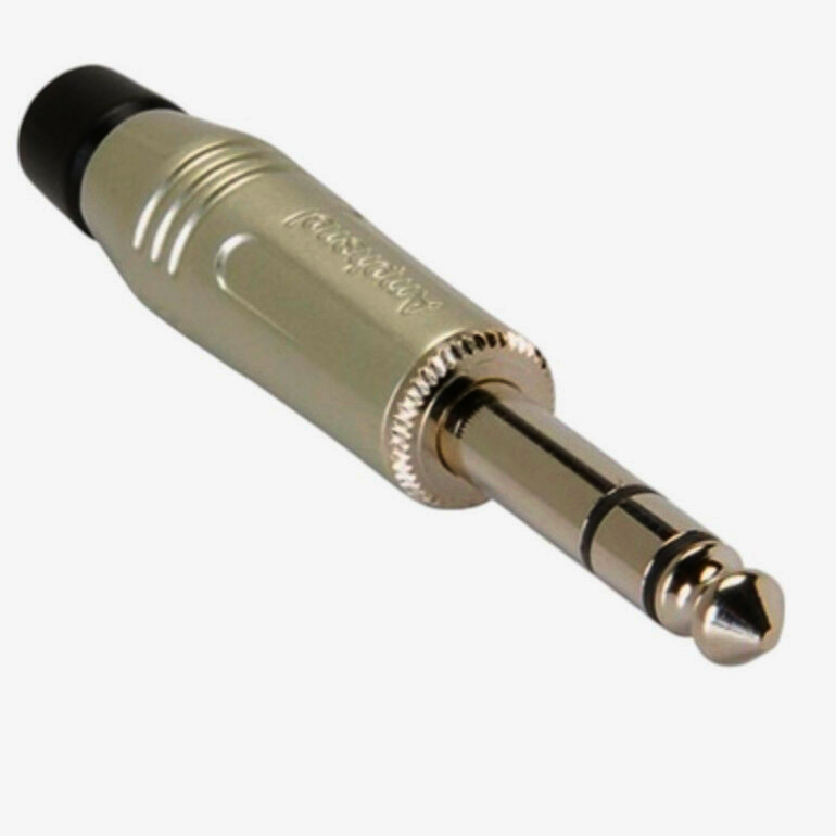 Amphenol Jack 6.3 мм стерео 3-контактний никельований штекер, серія М, Австралія