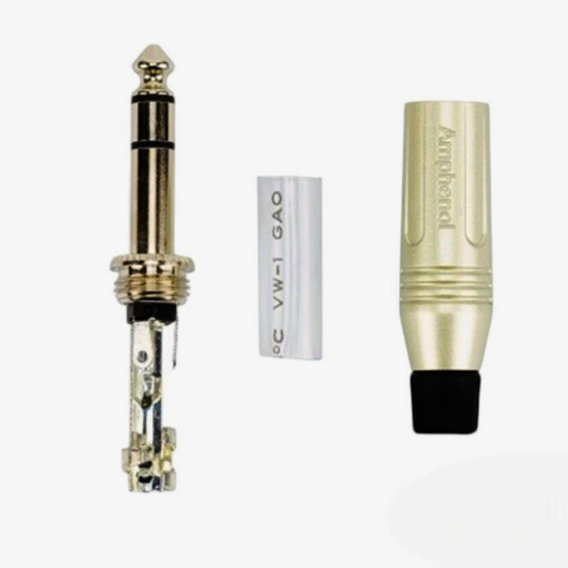 Amphenol Jack 6.3 мм стерео 3-контактний никельований штекер, серія М, Австралія