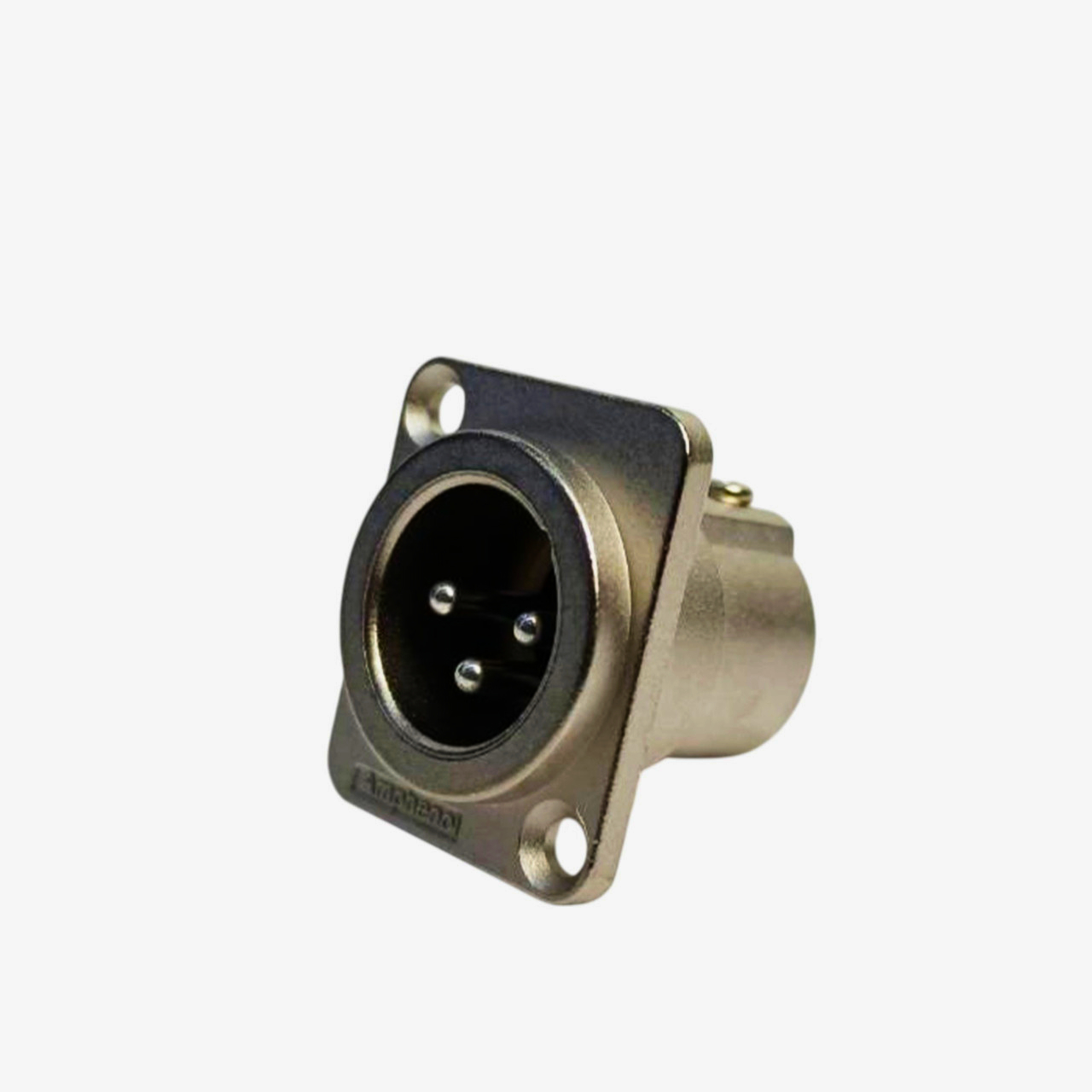 XLR розapos;єм Amphenol AC3MMDZ, 3-контактний, нікелеве покриття, D-типу, для монтажу