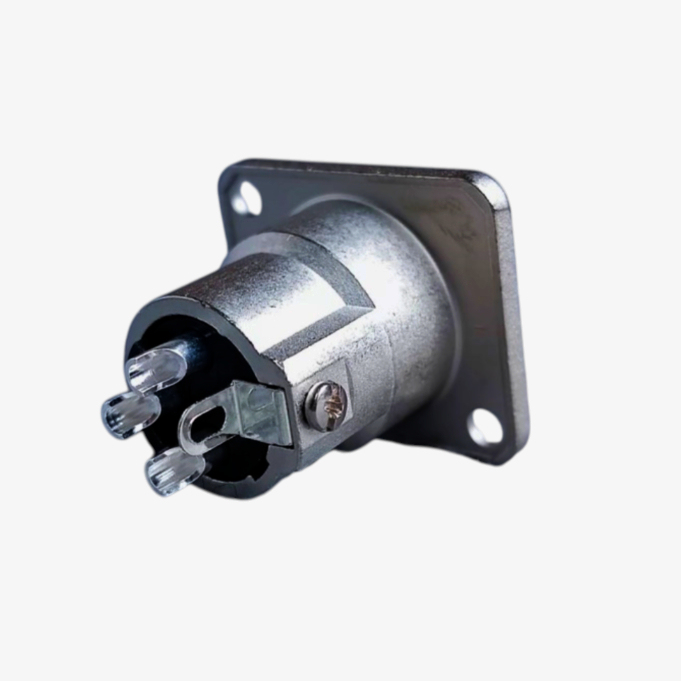 XLR розapos;єм Amphenol AC3MMDZ, 3-контактний, нікелеве покриття, D-типу, для монтажу