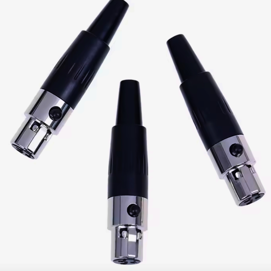 Мини XLR разъем SA101-3P 3 контакта никель для кабеля 2.0-3.5 мм, MOCO, оригинал