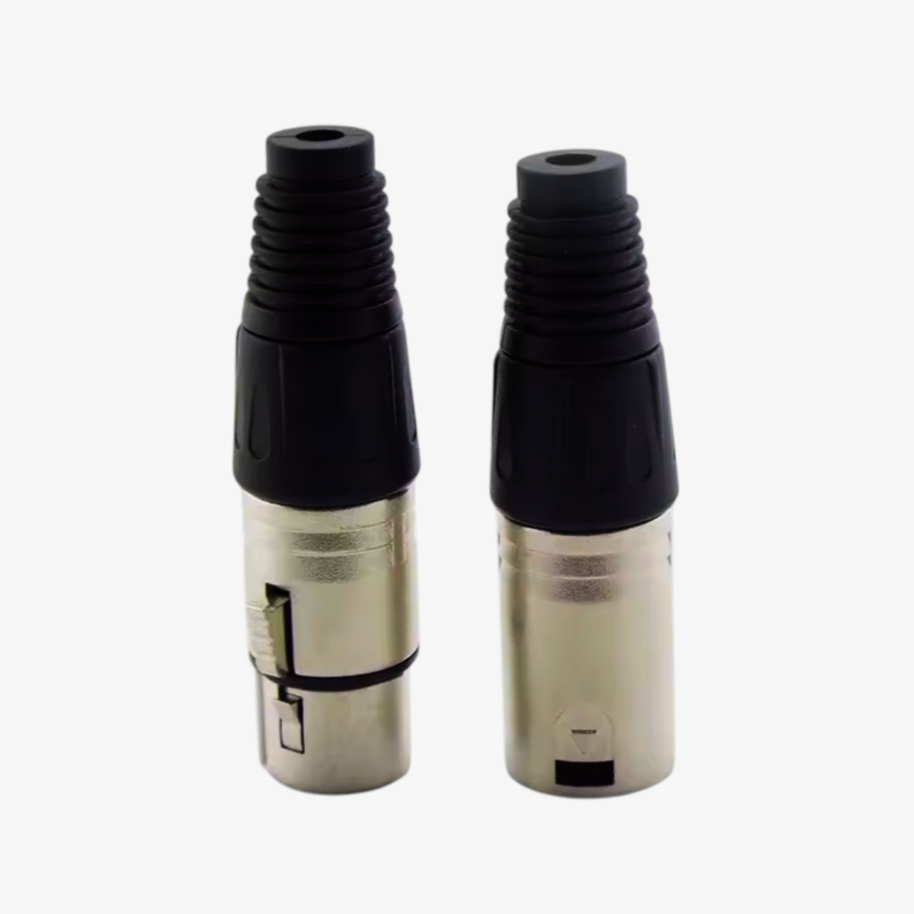 XLR роз'єм MOCO HFC3MXL «тато» на 3 контакти під пайку, метал, для звукових систем, 1 шт