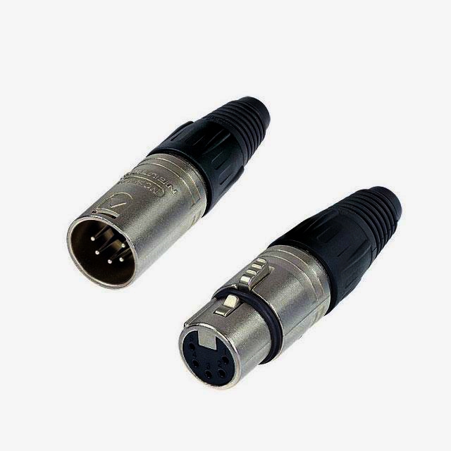 Кабельний розapos;єм MOCO XLR HFC4FXL 4-контактний, нікель, пайка, для аудіо і відео, 1м