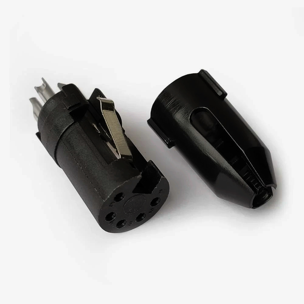 Кабельний розapos;єм MOCO XLR HFC4FXL 4-контактний, нікель, пайка, для аудіо і відео, 1м