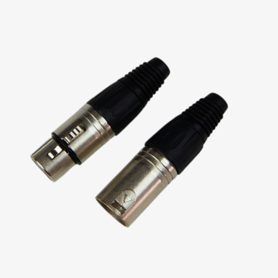 MOCO XLR-4 розapos;єм 4 контакта, никельований, стійкий до зносу, 1м для якісного зapos;єднання