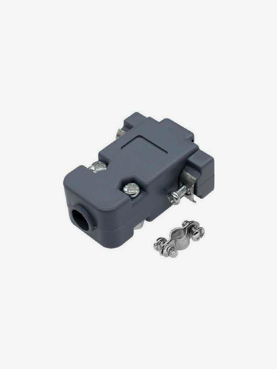 Корпус D-SUB 9/15 контактів з фіксуючими гвинтами, сірий, NEW TIDE, висока якість