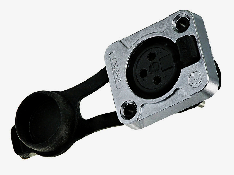 Панельний розapos;єм XLR 3pin Жіночий SA288-SC-PG-WP, захисний IP65, штекер для аудіообладнання