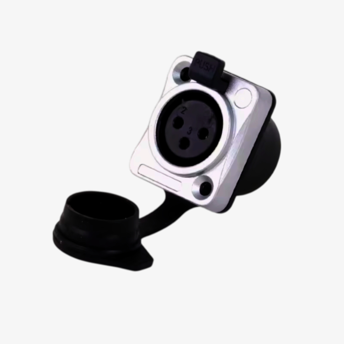 Панельний розapos;єм XLR 3pin Жіночий SA288-SC-PG-WP, захисний IP65, штекер для аудіообладнання