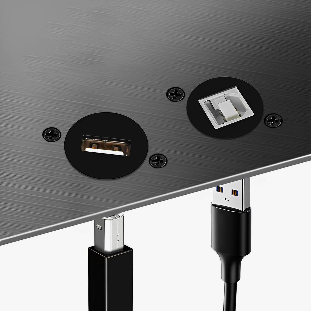 Адаптер I-Taki USB 2.0/3.0 B1007 D-типа, гніздо-гніздо, 1 м, міцний цинковий сплав