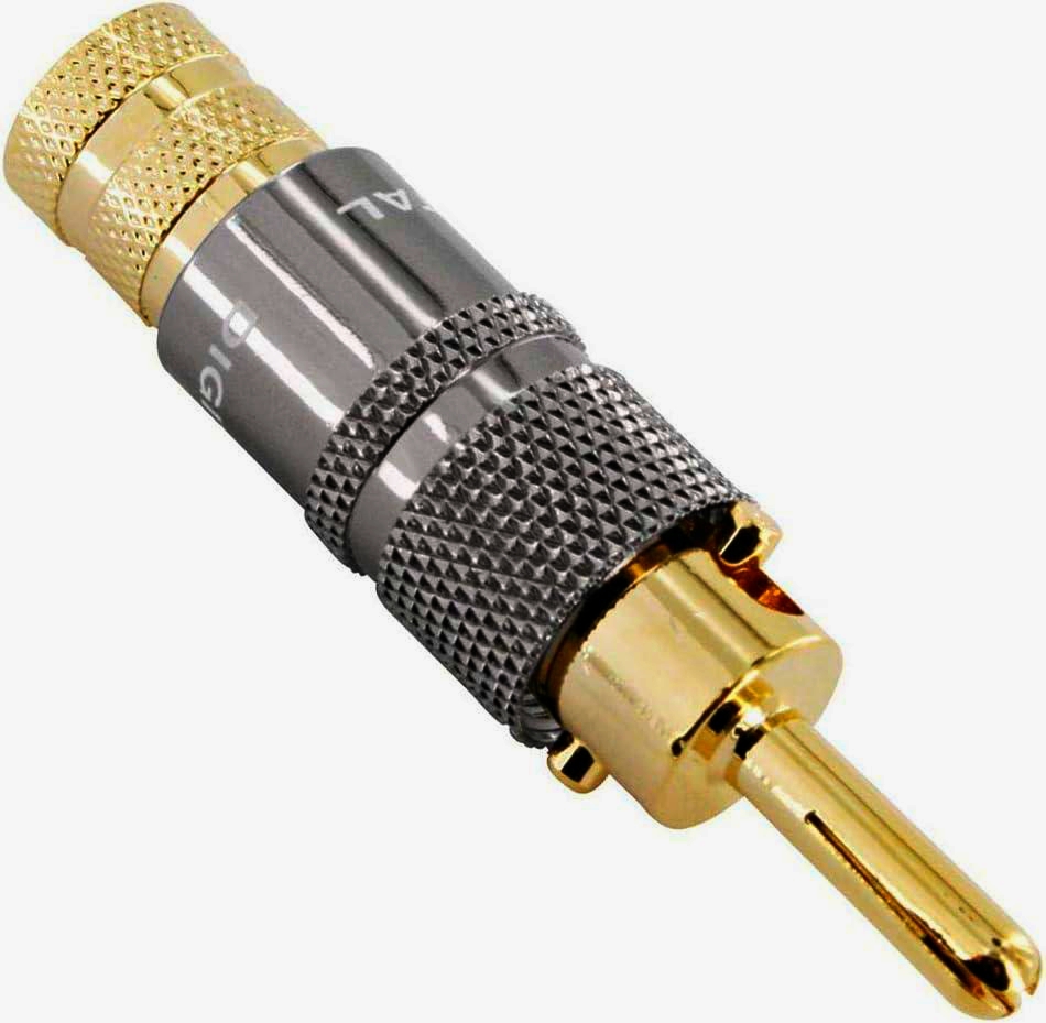 Разъем-штекер First Cable ACR-60-R тип «банан» до 8 мм2 з фіксатором для акустики