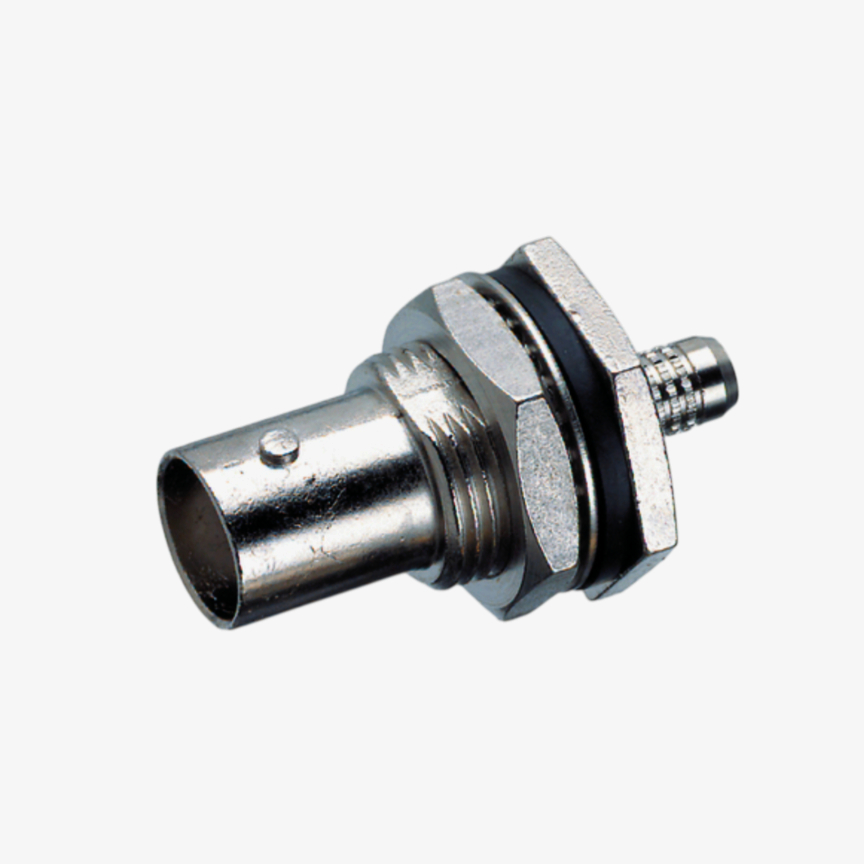 Разъем гнездо BNC 75 Ом Telegärtner J01003A0027 для панелі, пайка, відео, RF, 500+ комутацій