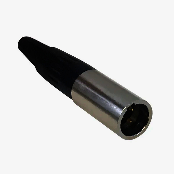 Mini XLR штекер 3 pin 92M-501, аудіо конектор для мікрофонів, кабель до 3.2 мм, New Tide