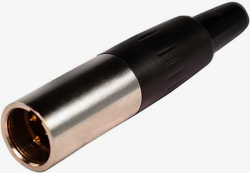 Разъем miniXLR 3 контакта з позолотою для аудіокабелів New Tide, до 3.2 мм