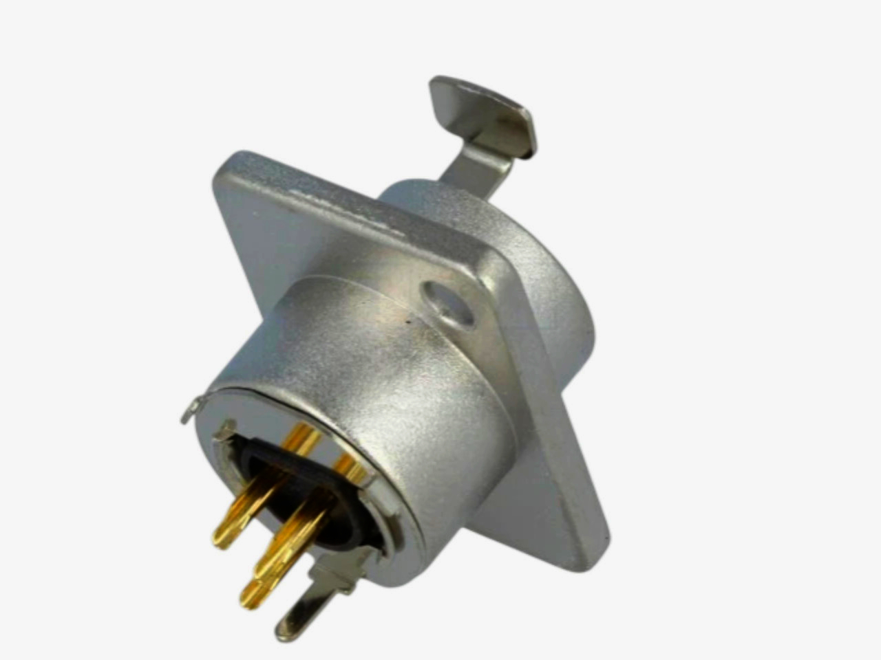 Разъем miniXLR 3 pin New Tide позолочений 92M-507(3P) з фланцем на 2 отвори, 1м