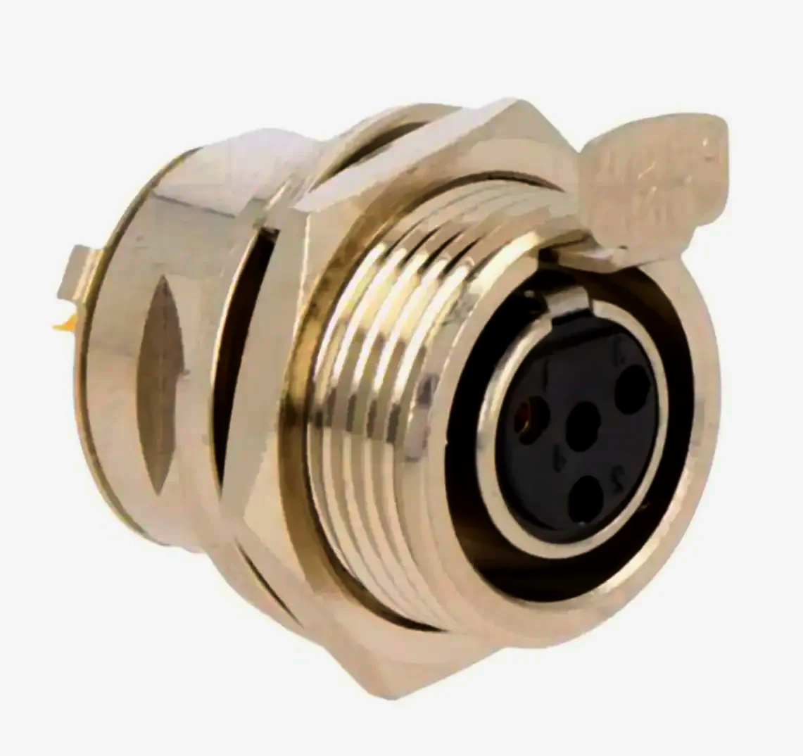 Гнездо miniXLR 4-pin New Tide з фланцем 2 отвори для аудіообладнання, висока якість