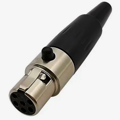Разъем miniXLR New Tide 5 контактів з позолоченими контактами, під кабель до 3.2 мм