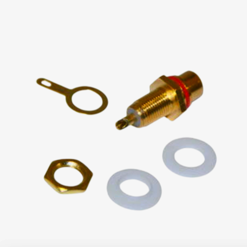 Панельне гніздо RCA Avvicon 1м, позолочені контакти для чистого аудіо сигналу