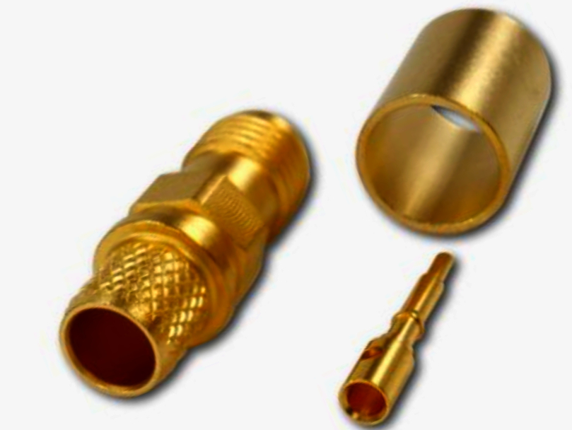 разъем-гнездо SMA N01003A0056 50 Ом G30 (1.5/3.8) позолочений для стабільного сигналу 1м