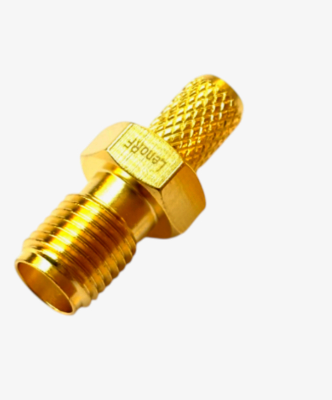 Разapos;єм-гніздо SMA Premium 50 Ом для кабелю G7 RG-316/U з обжимом, a=19 мм, позолочений
