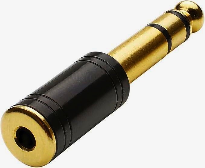 Адаптер I-Taki TC218-Black mini Jack 3.5 мм на Jack 6.3 мм стерео для аудіотехніки