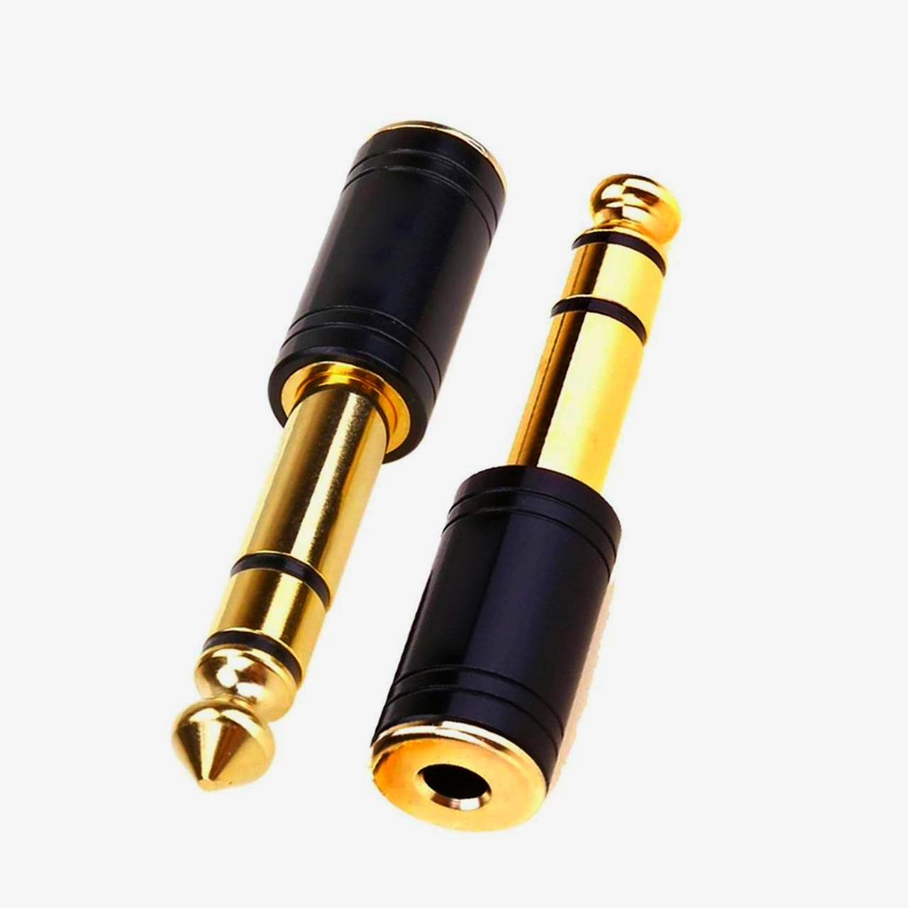 Адаптер I-Taki 3.5 мм mini Jack на 6.3 мм стерео Jack TC218-Black для навушників, 1 м