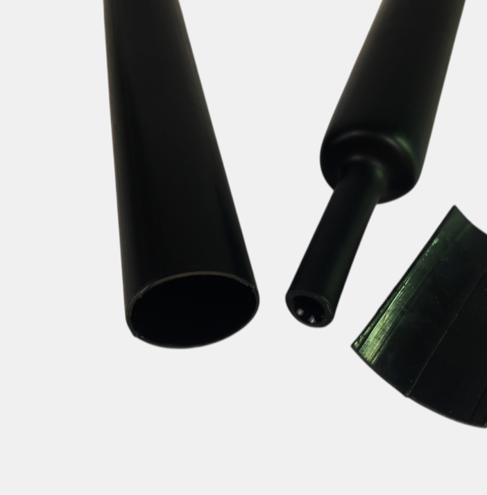 Термоусадка JDD Tech Kynar® 12.7 мм чорна, устойчива до зносу, 1 м, ізоляція проводів і кабелів