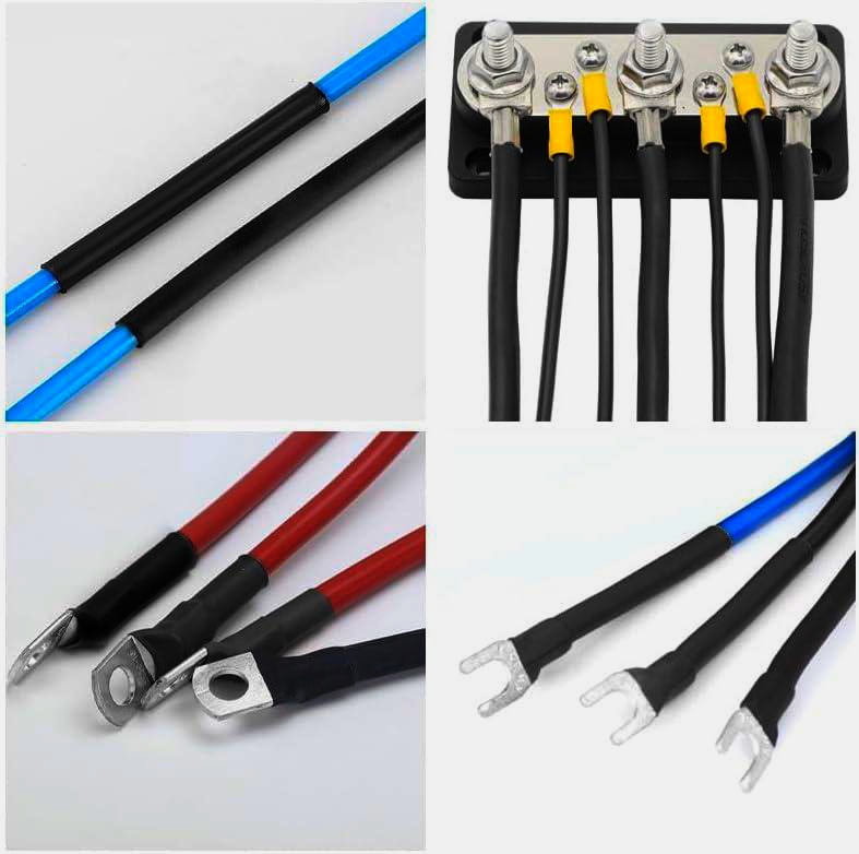 Трубка JDD Tech Kynar® 19.1 мм чорна термоусадочна 1м стійка для захисту кабеля